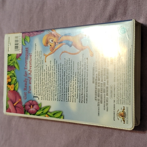 VHS Tape The Secret of NINH 2, Timmy to the Rescue Movie - Picture 2 of 4